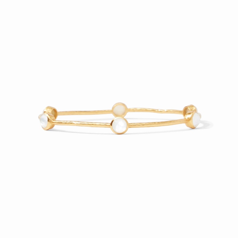 Milano Luxe Bangle Iridescent Clear Crystal – Medium