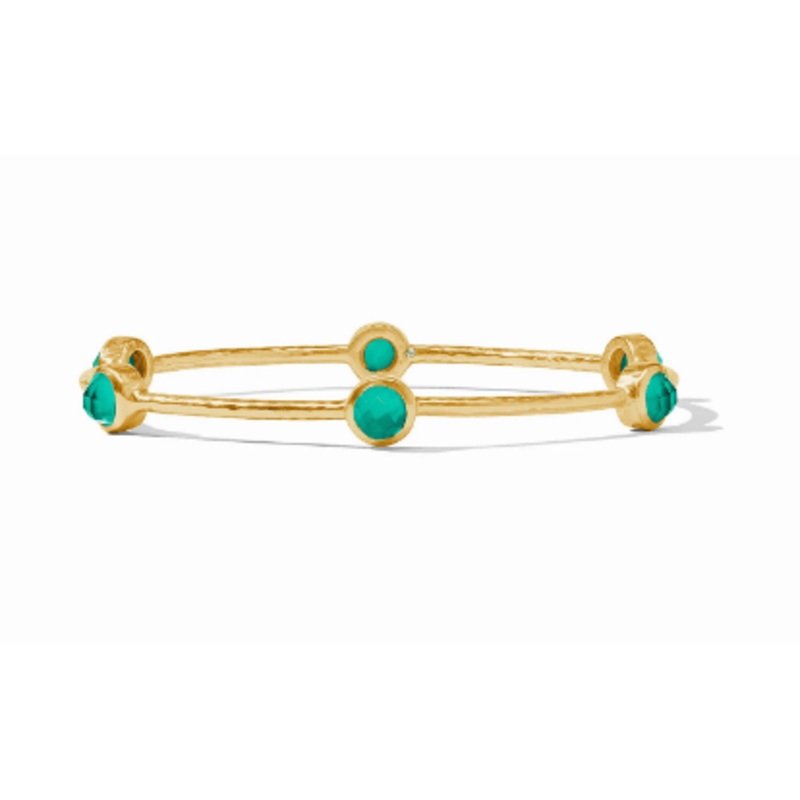 Milano Luxe Bangle – Iridescent Emerald Green – Medium