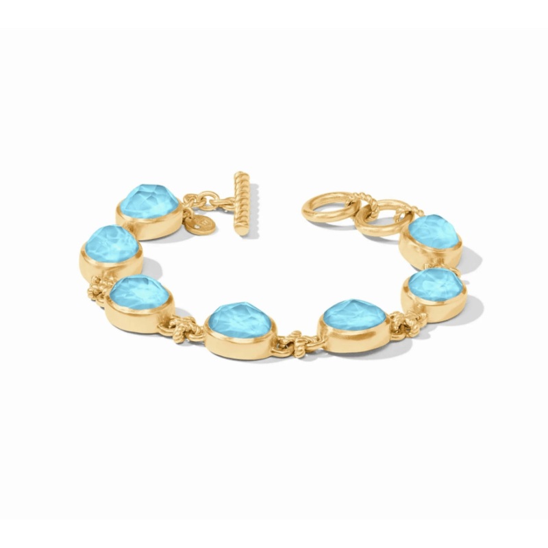 Nassau Demi Stone Bracelet – Iridescent Capri Blue