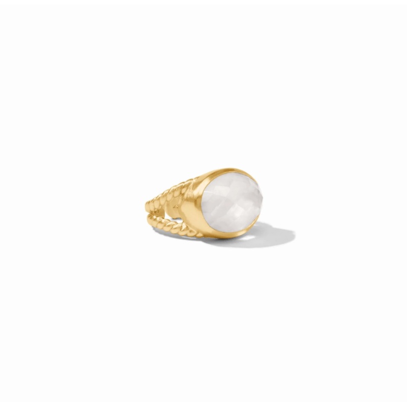 Nassau Statement Ring – Iridescent Clear Crystal – Size 8