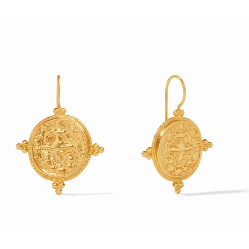 Quatro Coin Earring Gold