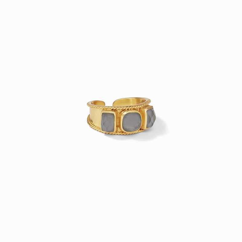 Savoy Ring – Iridescent Charcoal Blue 8/9