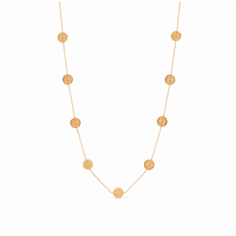 Valencia Delicate Station Necklace – Gold