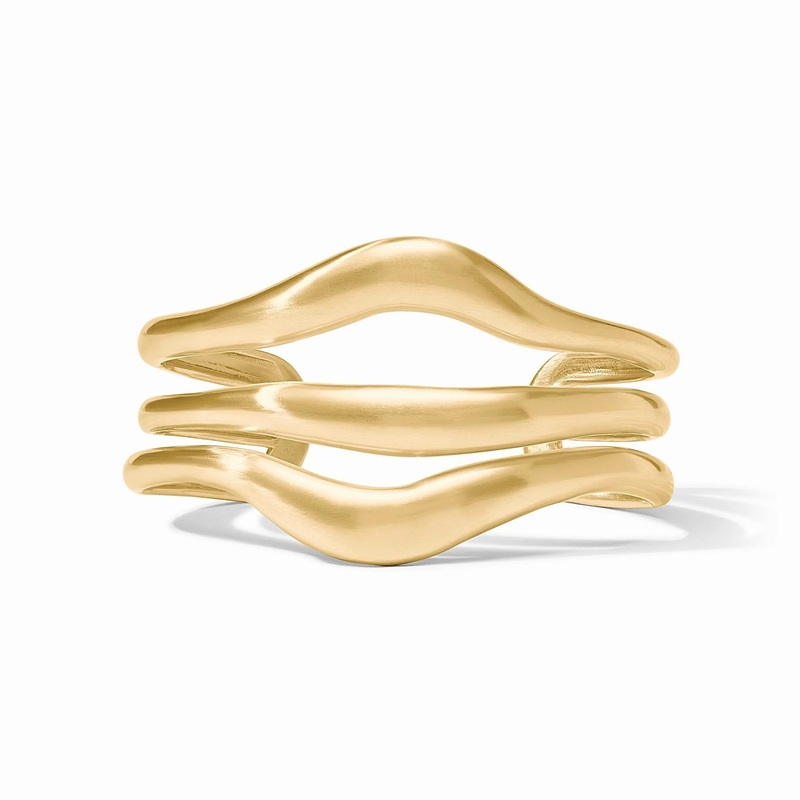 Wave Cuff – Gold