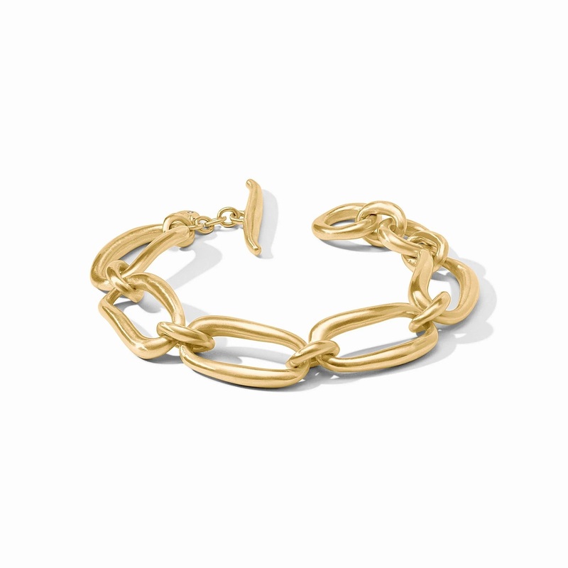 Wave Link Bracelet- Gold