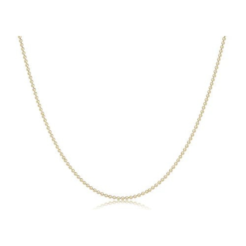 15 Choker Classic Beaded Chain – Gold