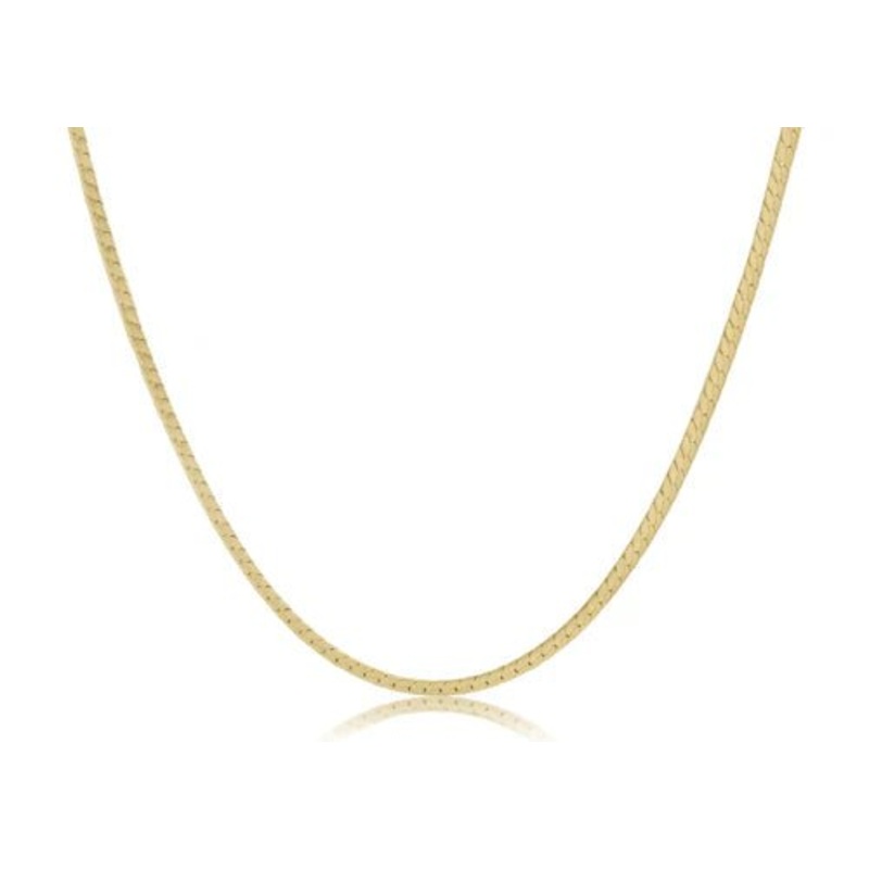15 Choker Herringbone Chain – Gold