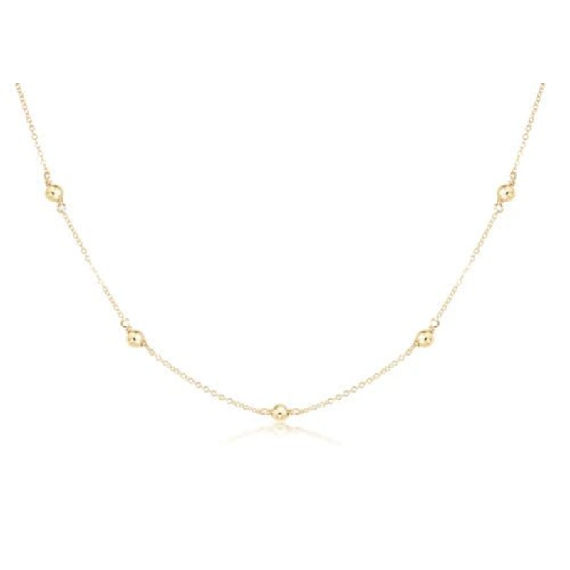 15 Choker Simplicity Chain Gold – Classic 4mm Gold