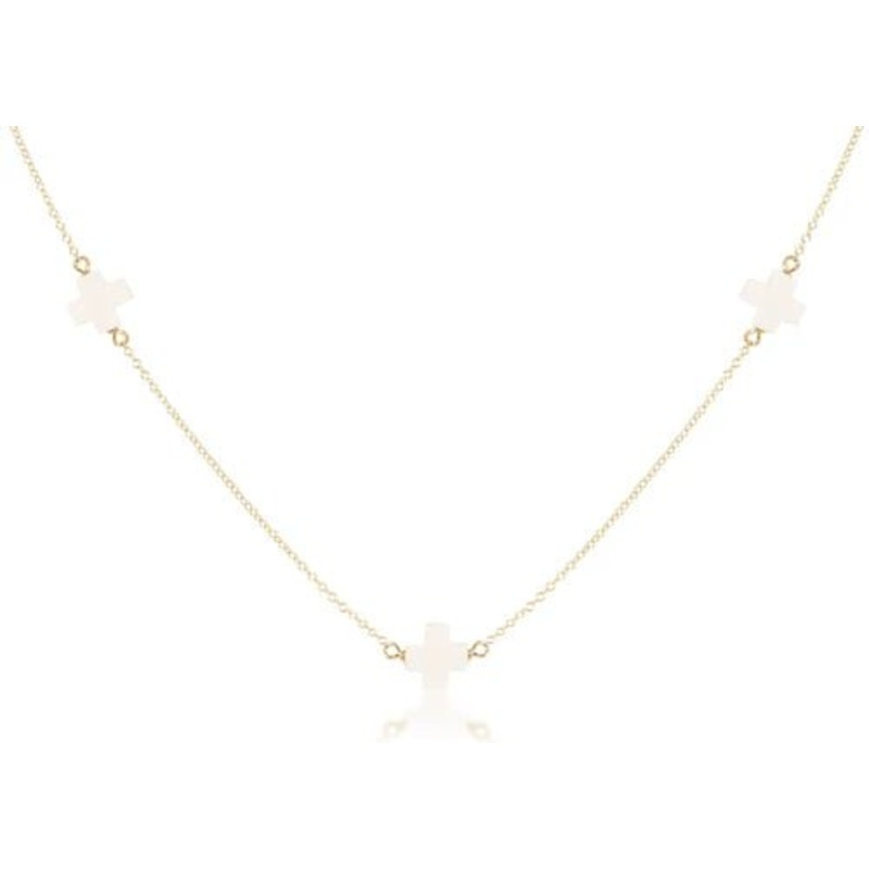 15 Choker Simplicity Chain Gold – Off-White