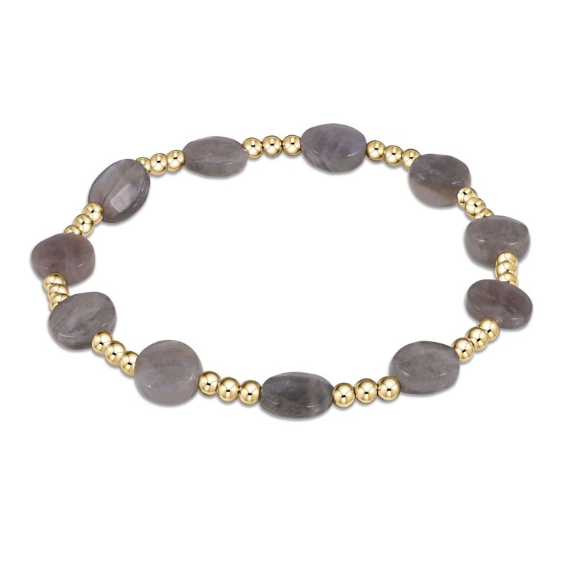Admire Gold 3mm Bead Bracelet – Labradorite