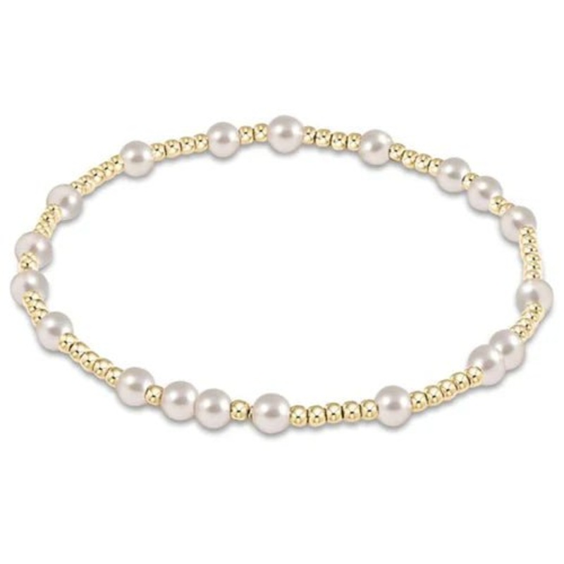 egirl Hope Unwritten 4mm Bead Bracelet – Pearl