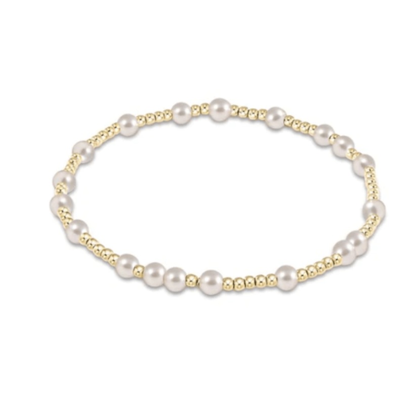 Hope Unwritten 4mm Bead Bracelet – Pearl