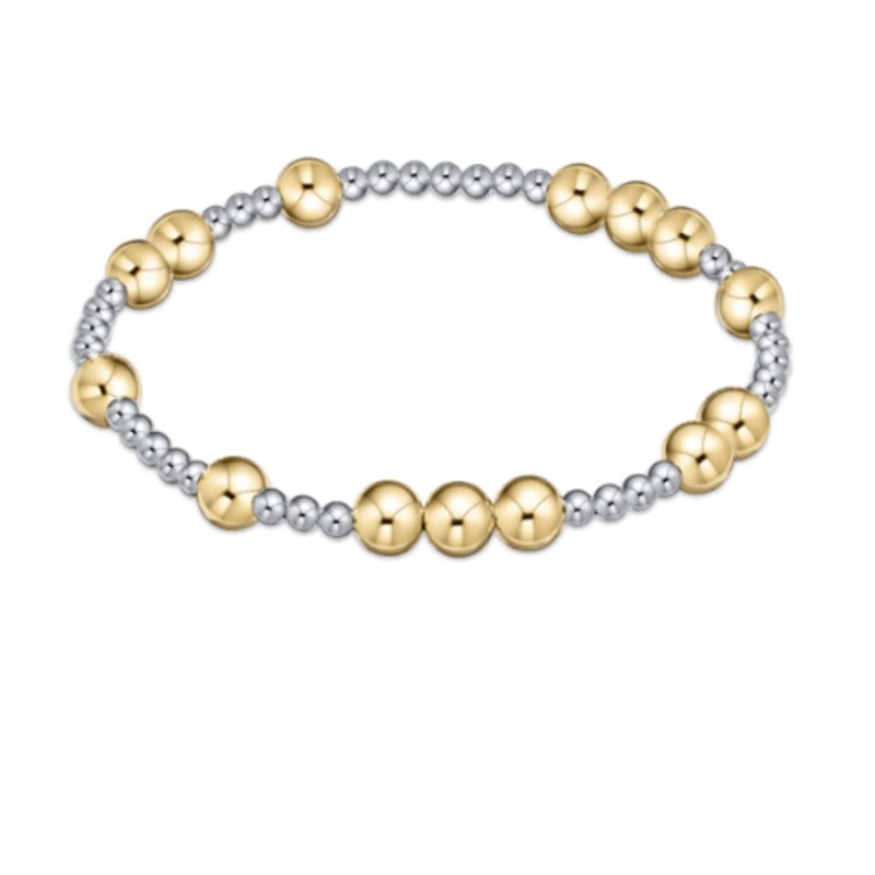 Hope Unwritten 6mm Bead Bracelet – Mixed Metal