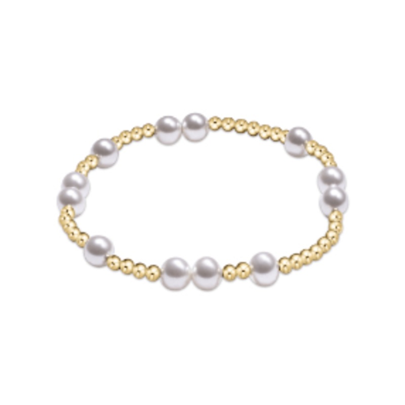 Hope Unwritten 6mm Bead Bracelet – Pearl