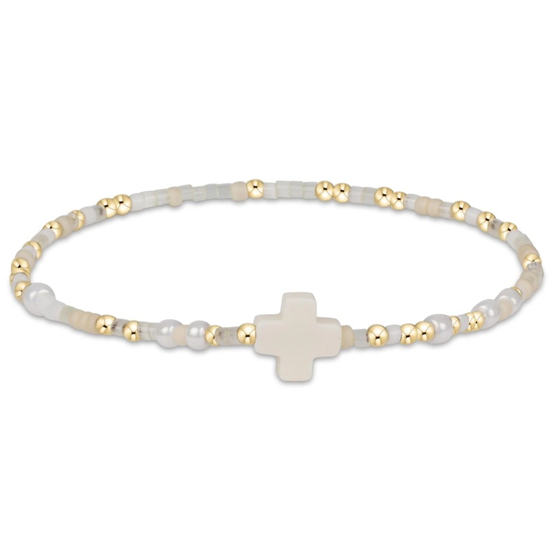Hope Unwritten Signature Cross Bracelet – Call Me On My Shellphone