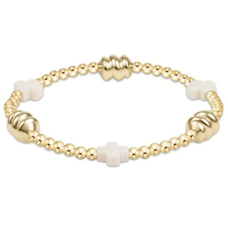 Signature Cross Admire Gold 3mm – Off White