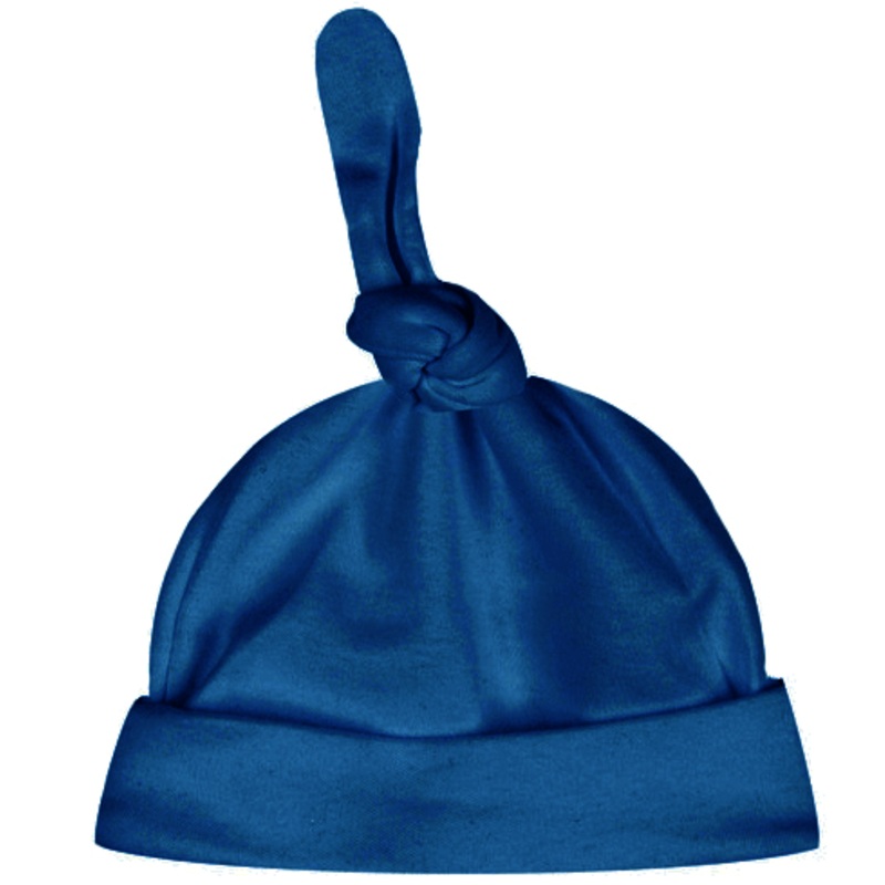 Beanie Top Knot Hat – Navy