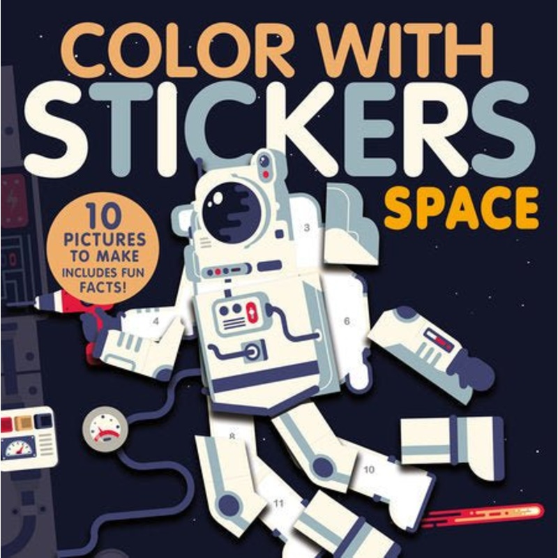 Color with Stickers – Space