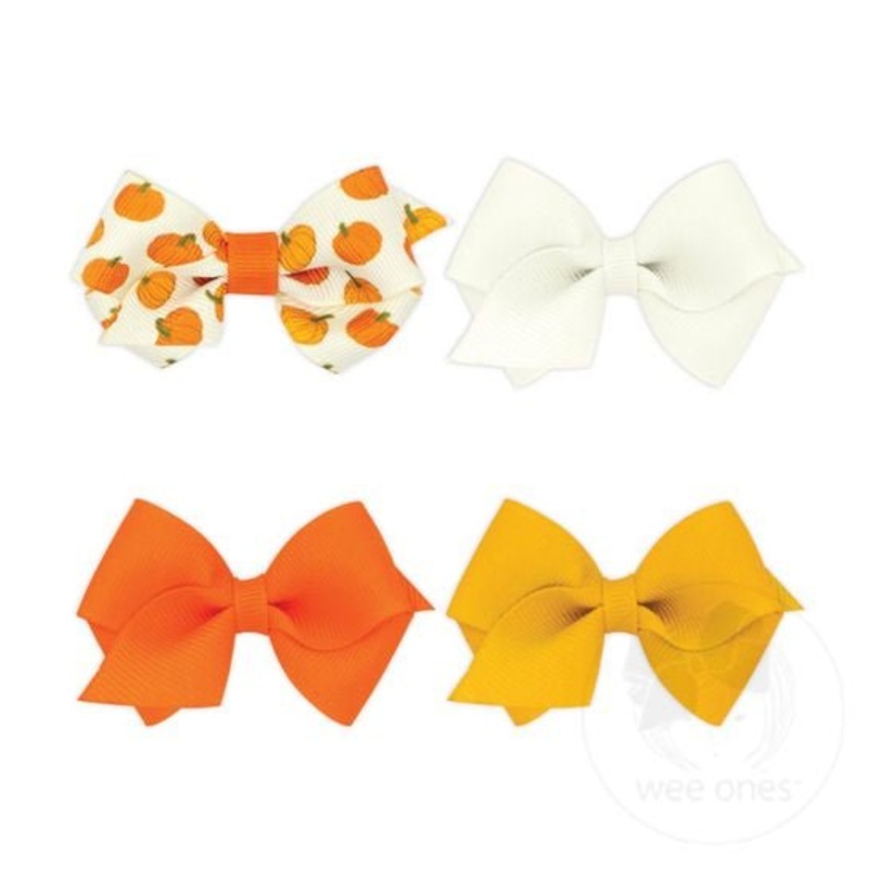 Gift Pack – 1 Wee Print and 3 Solid – Pumpkin