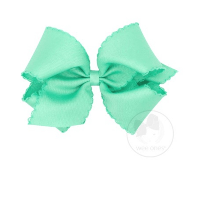 King Monotone Moonstitch Grosgrain Bow – Lucite