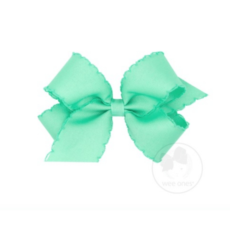 Medium Monotone Moonstitch Grosgrain Bow – Lucite
