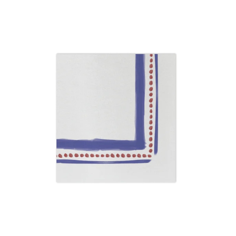 Papersoft Napkins Campagna Blue Cocktail Napkins (Pack of 20)