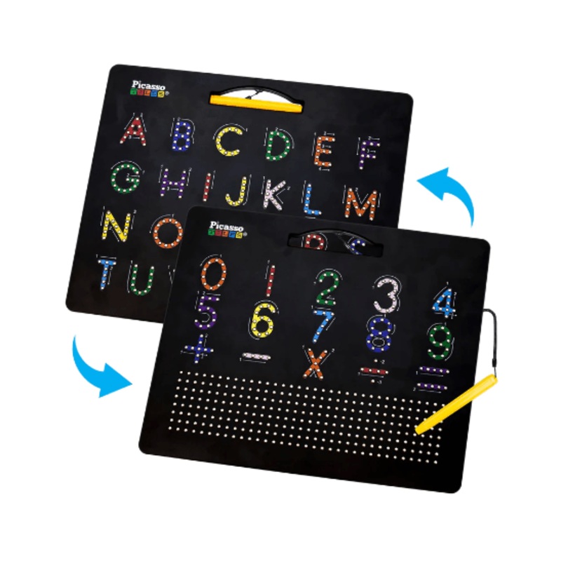 Picasso Tiles – Double Sided Magnetic Board Letters & Numbers