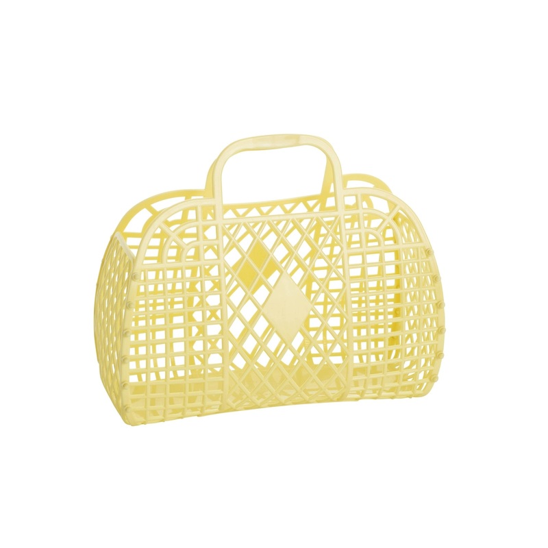 Yellow Retro Basket Jelly Bag – Small