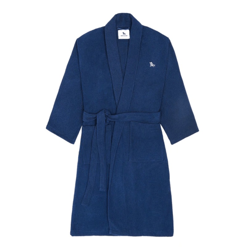 Bath Robe – Nautical Navy