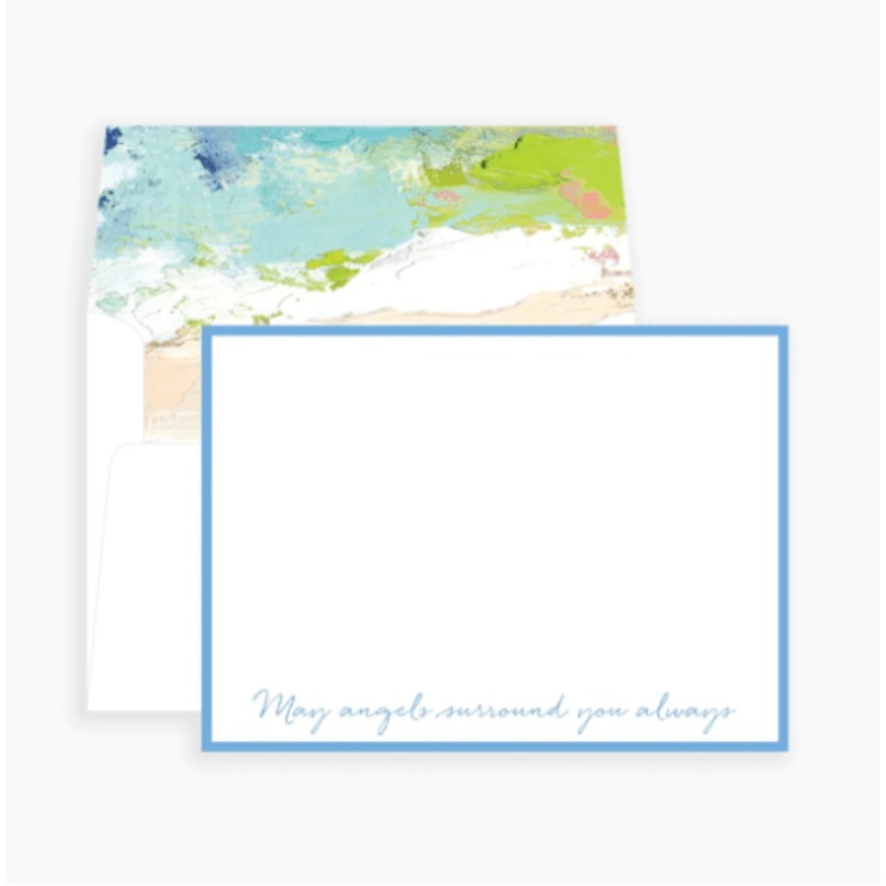 Blue May Angels Surround You Notecards