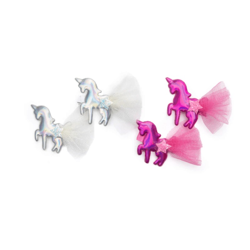 Iridescent Unicorns Hairclips
