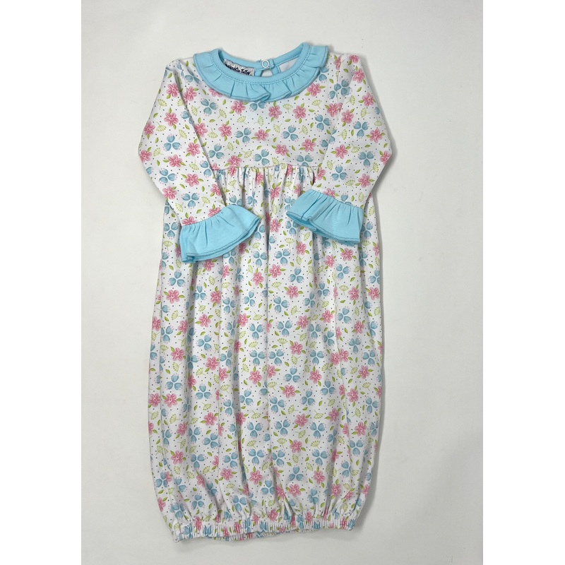 Natalie’s Classics Printed Ruffled Gathered Gown