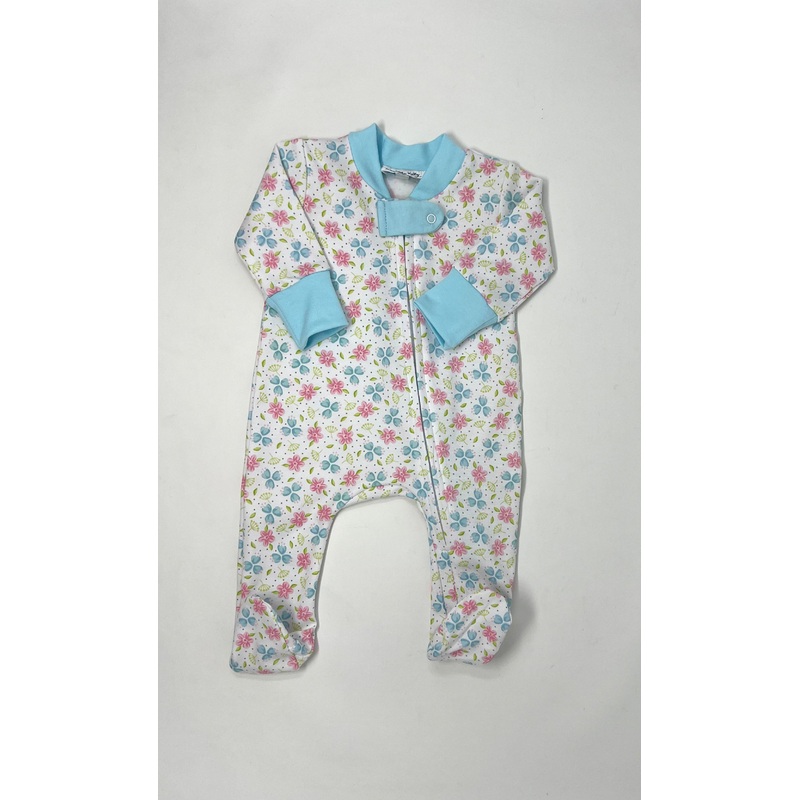 Natalie’s Classics Printed Zipper Footie