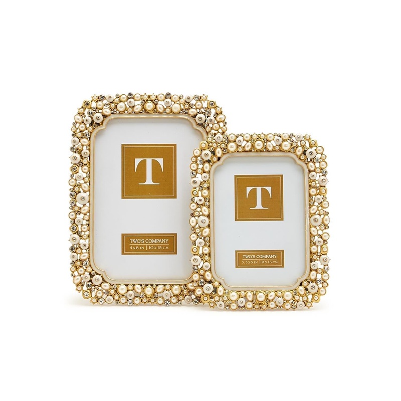 Pearl and Rhinestone 3.5×5 Photo Frame