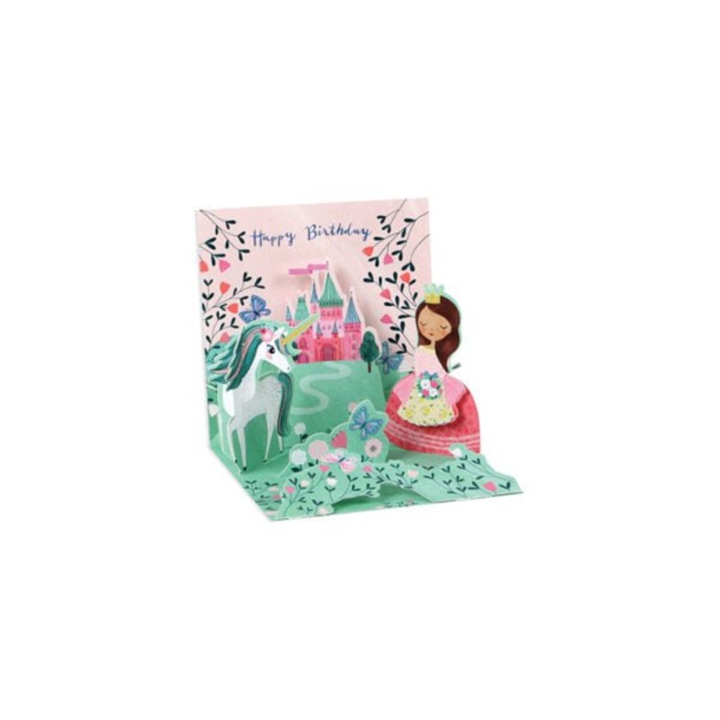 Princess and Unicorn Greeting Card