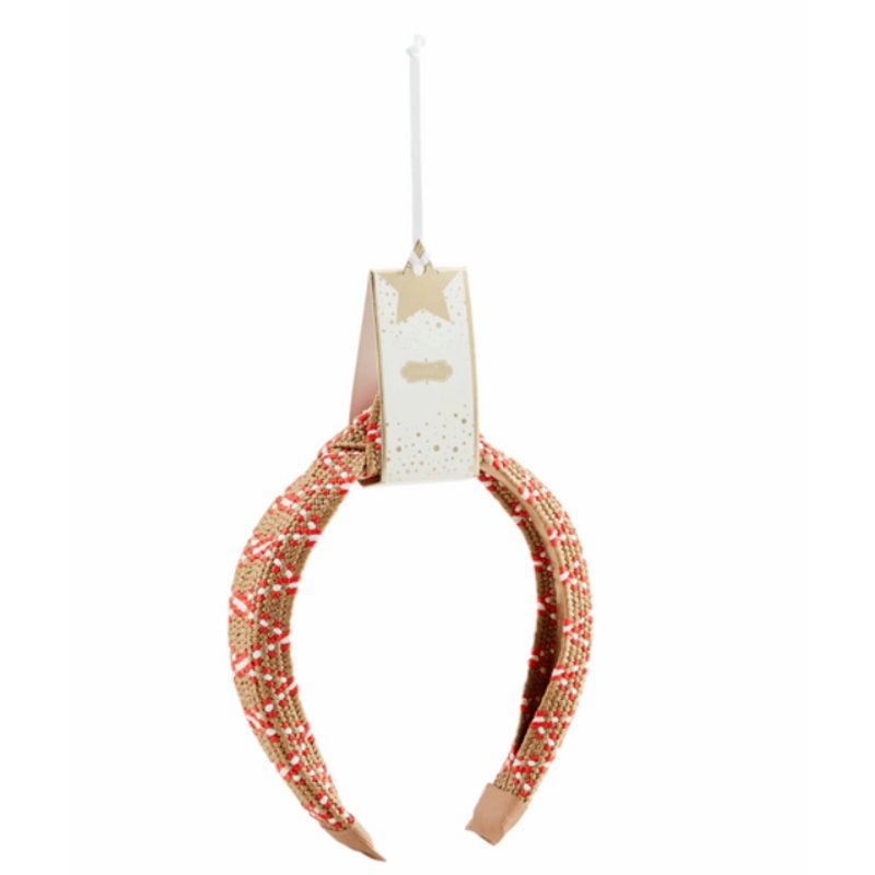 Raffia Woven Headband – Pink