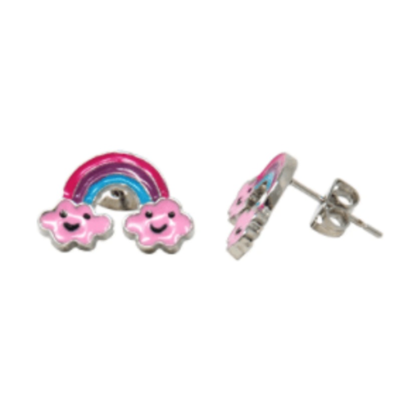 Rainbow Fantasy Stud Earrings