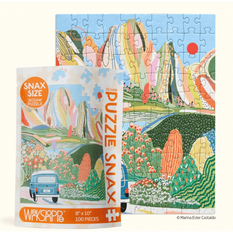 Day Tripping 100 Piece Puzzle Snax