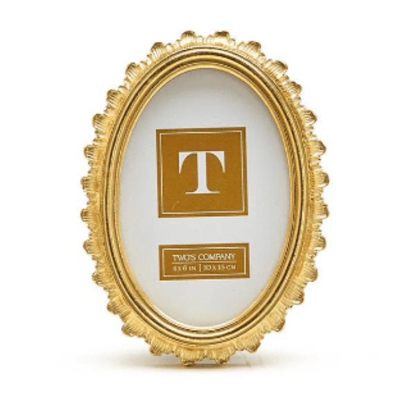Gold Falcate Oval Frame – Small