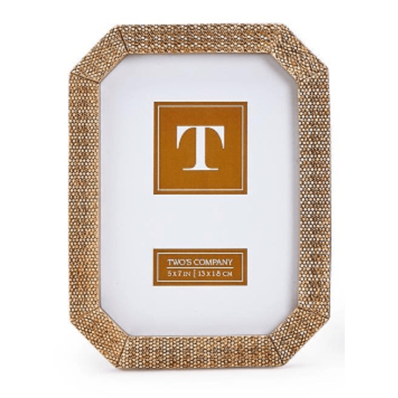 Gold Mesh Octagon Photo Frame – 5×7