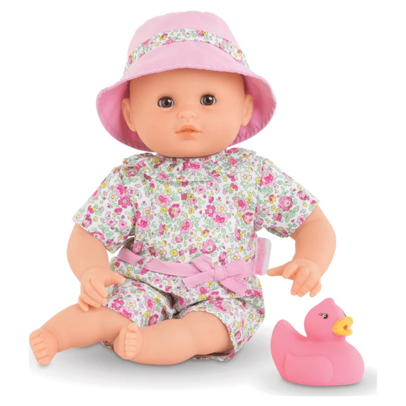 Bath Baby Doll – Coralie (Floral Romper)
