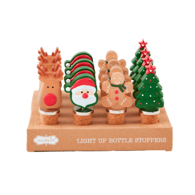 Christmas Light-Up Bottle Stoppers – Assorted