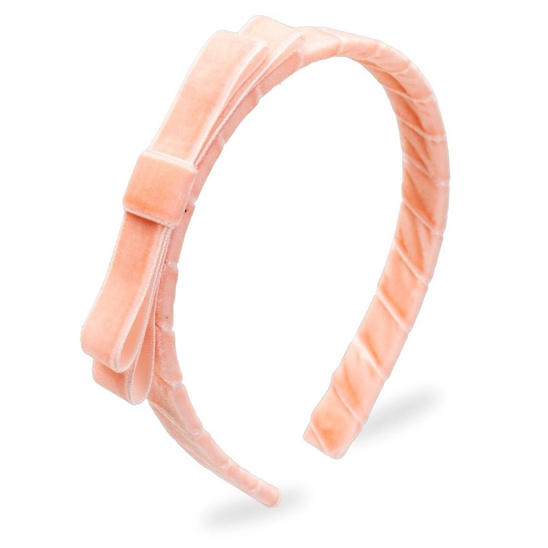 Dakota Bow Headband – Blush