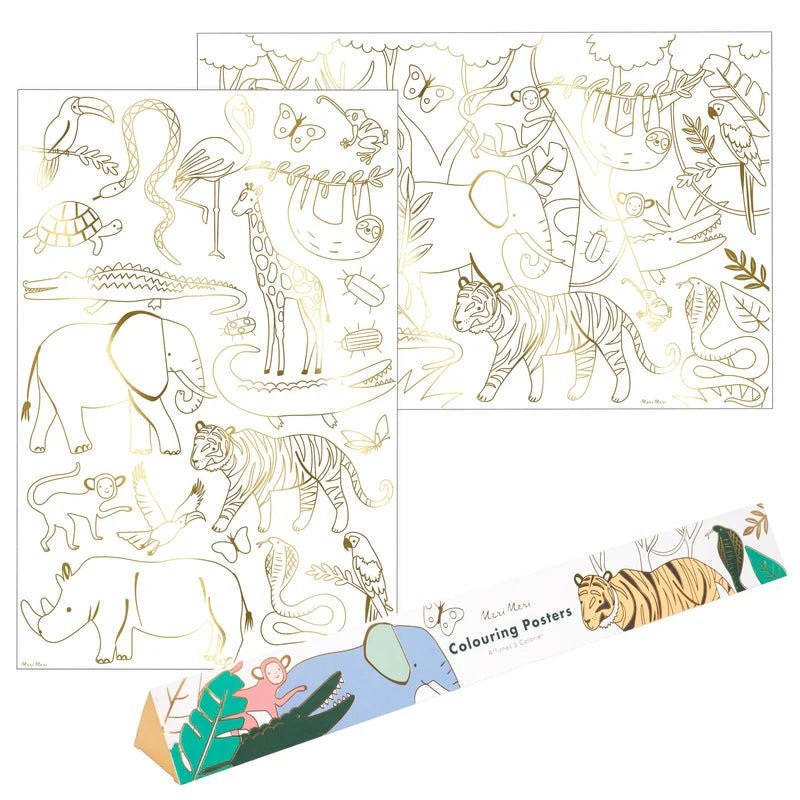 Jungle Coloring Posters