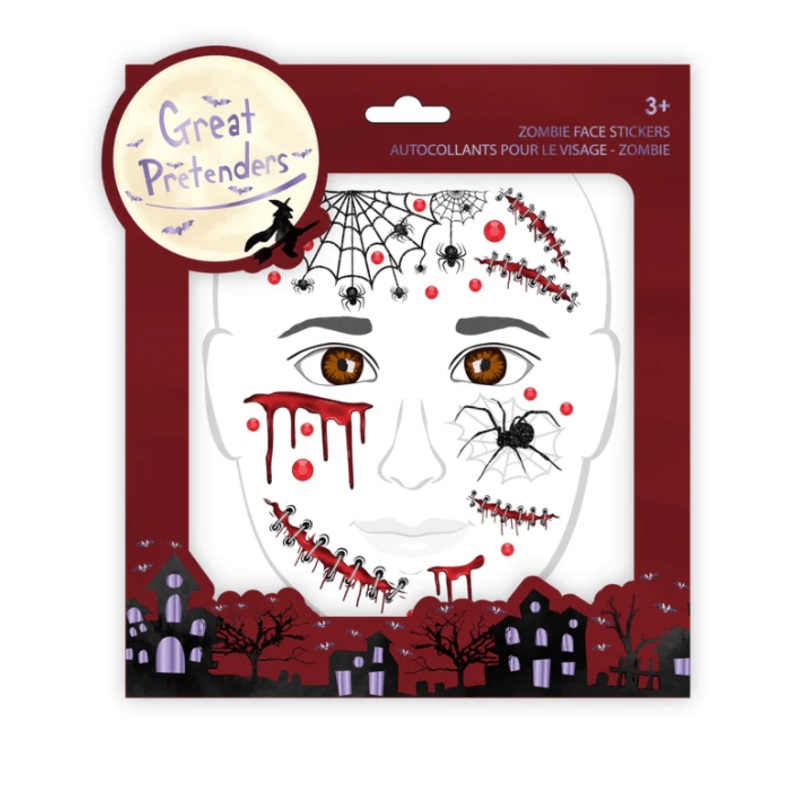 Zombie Face Stickers