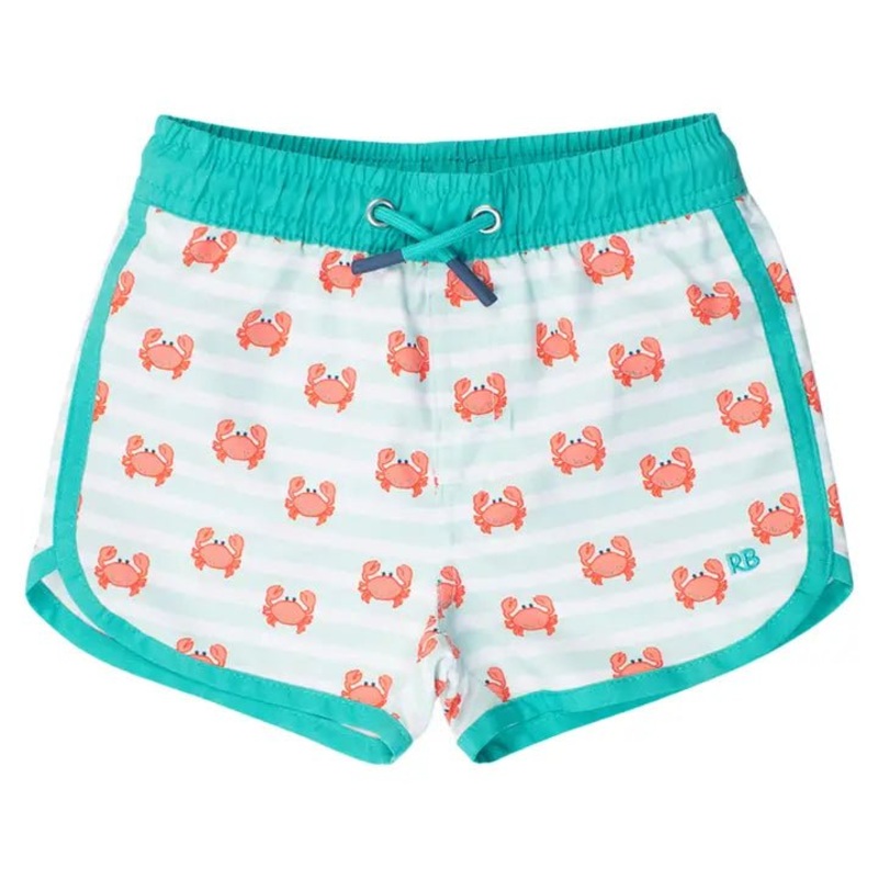 Crabby Cove Dolphin Hem Swim Trunks