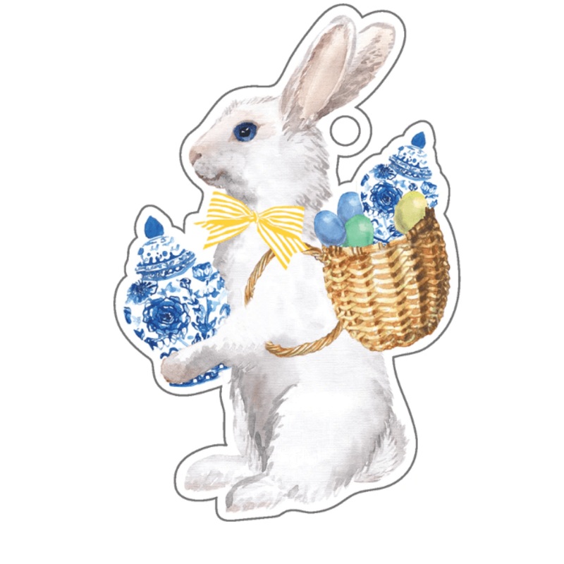 Ginger Jar Bunny Die-Cut Gift Tag