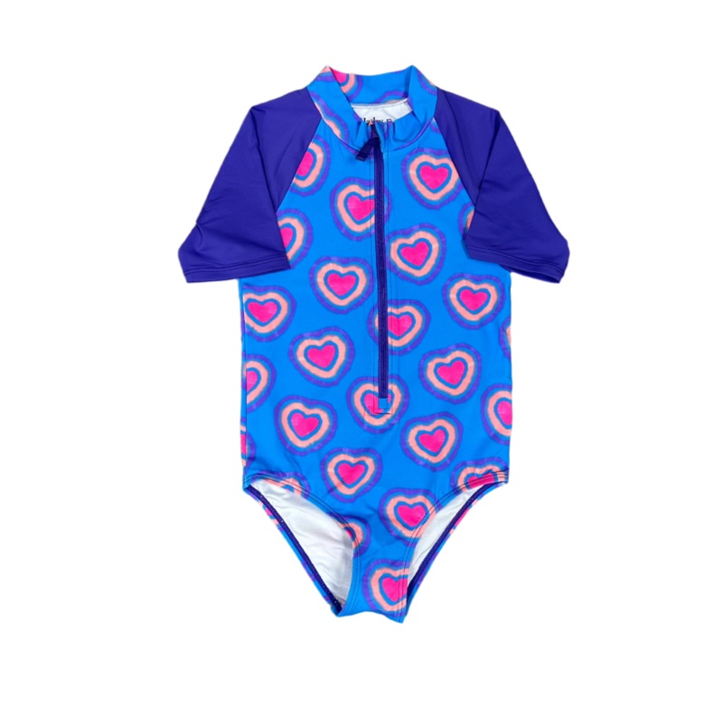 Glowing Hearts Rashguard One Piece