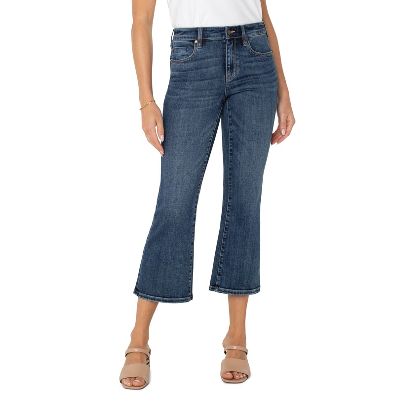 Hannah Cropped Flare Jeans – Bolsa Chica