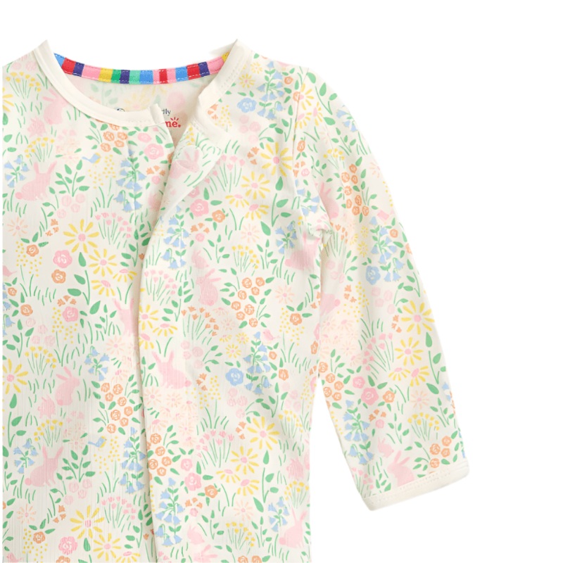 Hoppy Garden Modal Footie w/ Ruffle